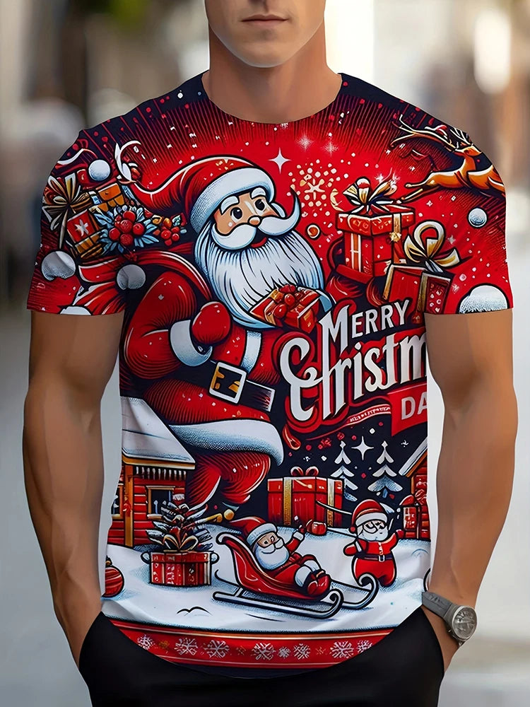 PENDRA Printed Christmas T-Shirt