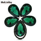 PENDRA Floraspark 3-Color Crystal Flower Brooch