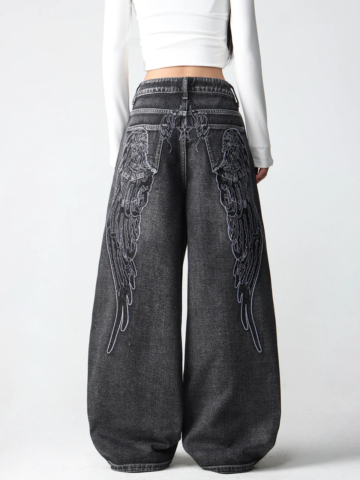 PENDRA American Creative Wings Jeans