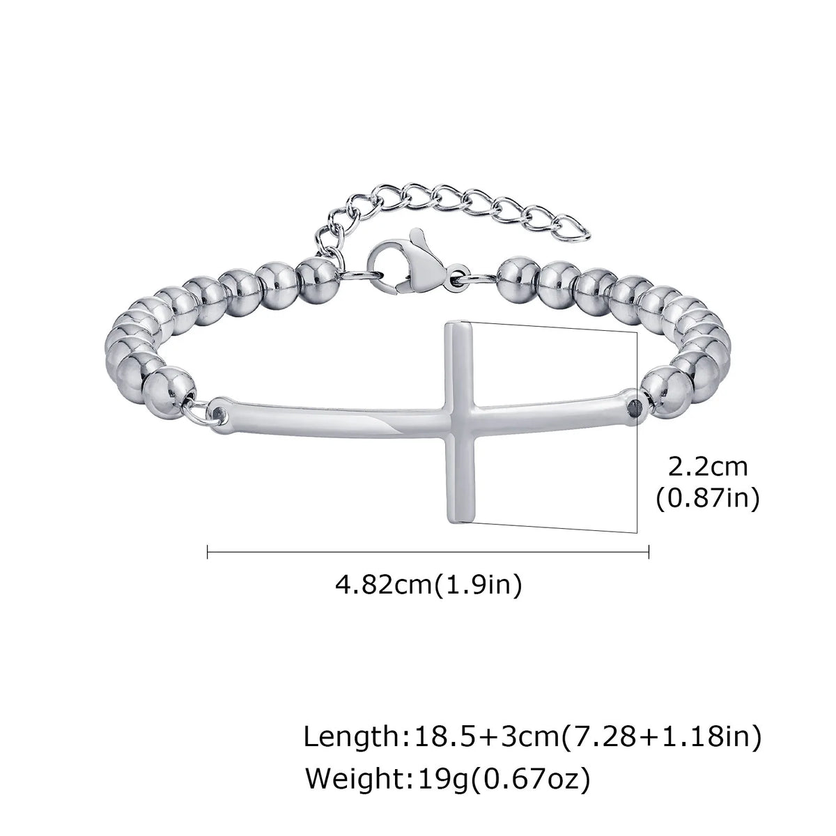 PENDRA Elimire Cross Charm Bracelet