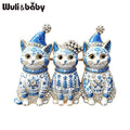 PENDRA Trio Christmas Cat Brooch