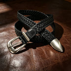 PENDRA Rheaelle Metal Black Metal Buckle Punk Belt