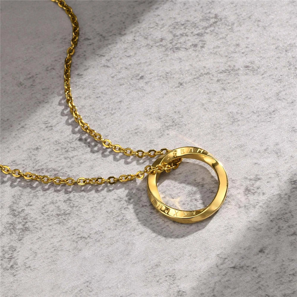 PENDRA Rune Vintage Futhark Necklace
