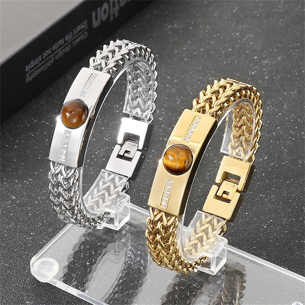 PENDRA Chain Gold Zircon Bracelet