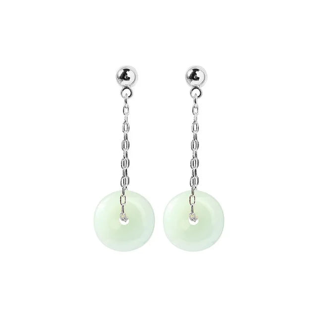 PENDRA Jade Hetian Ear Earrings
