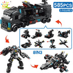 PENDRA 8in1 SWAT Police Building Set