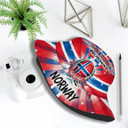 1pc Football Fan Norway National Flag Soccer Ball Unisex Printed Fisherman Hat, Stylish Hat with Fun Personalty, Outdoor Vacatio