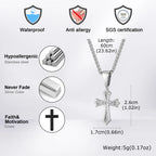 PENDRA Cross 60Cm Pendant Necklace