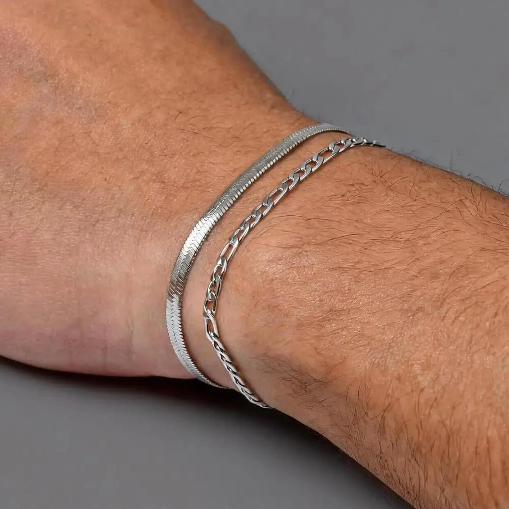 PENDRA Silver Flat Bracelet