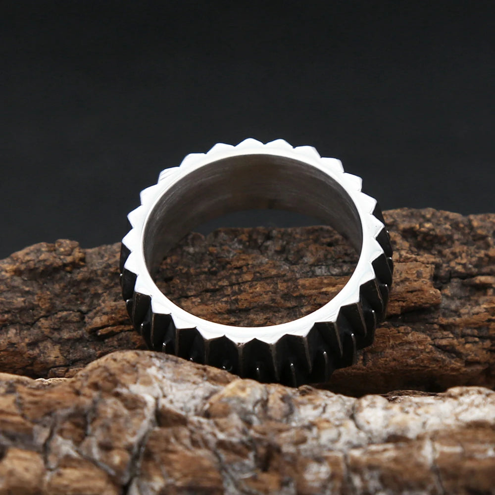 PENDRA Geometra Stainless Steel Geometric Ring
