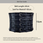 PENDRA Koraessa Leather Black Punk Corset Belt