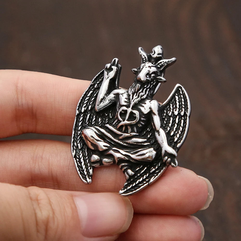PENDRA Satanicgoat Gothic Goat Pendant Necklace