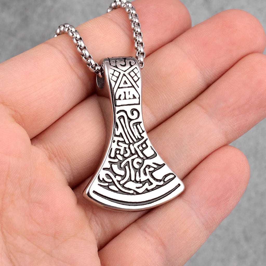 PENDRA Axe Ares Boyfriend Steel Necklace