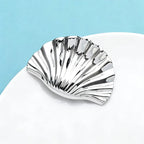 PENDRA Silver Shell Stainless Steel Brooch