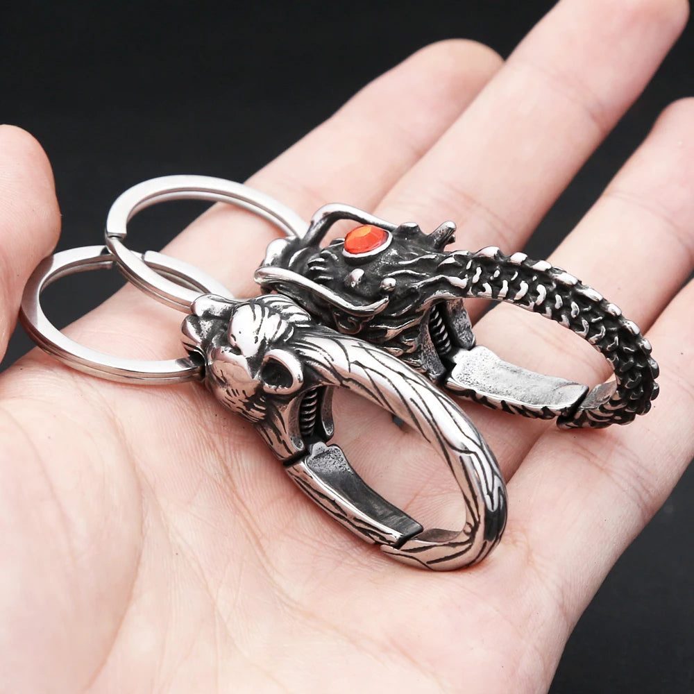 PENDRA Dragonkey 316L Stainless Steel Dragon Keychain