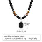 PENDRA Square Beaded Beaded Necklace