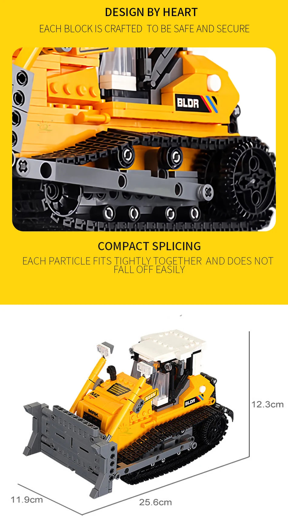 PENDRA Engineering Vehicle Excavator Building Set