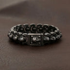 PENDRA Skullforge 316L Stainless Steel Skull Bracelet