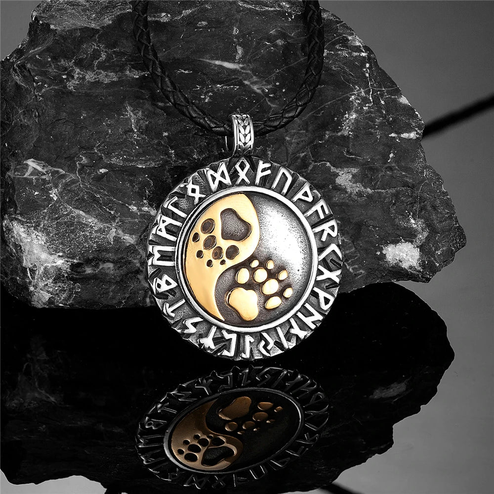 PENDRA Steel Rune Necklace