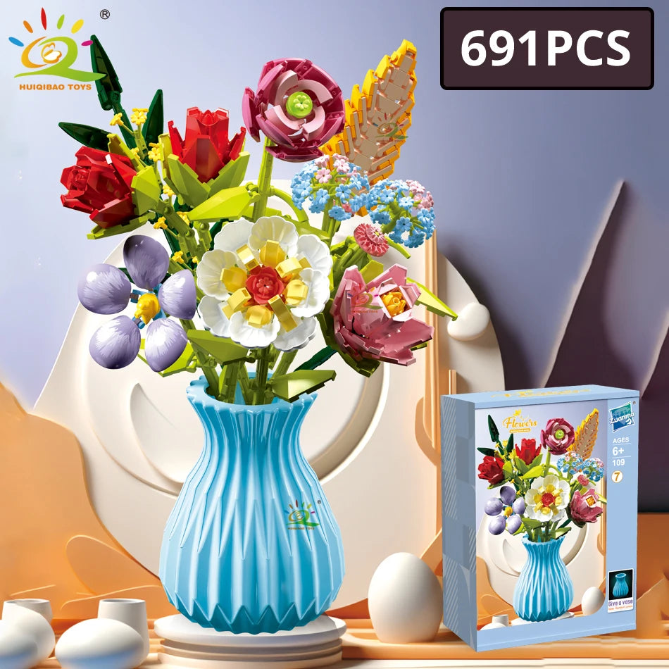 PENDRA Bouquet Plants Floral Building Set