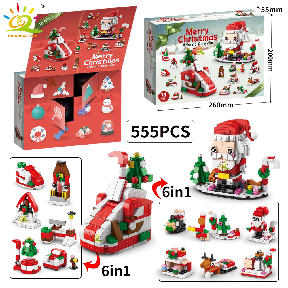 PENDRA Elk Deer Santa Building Set