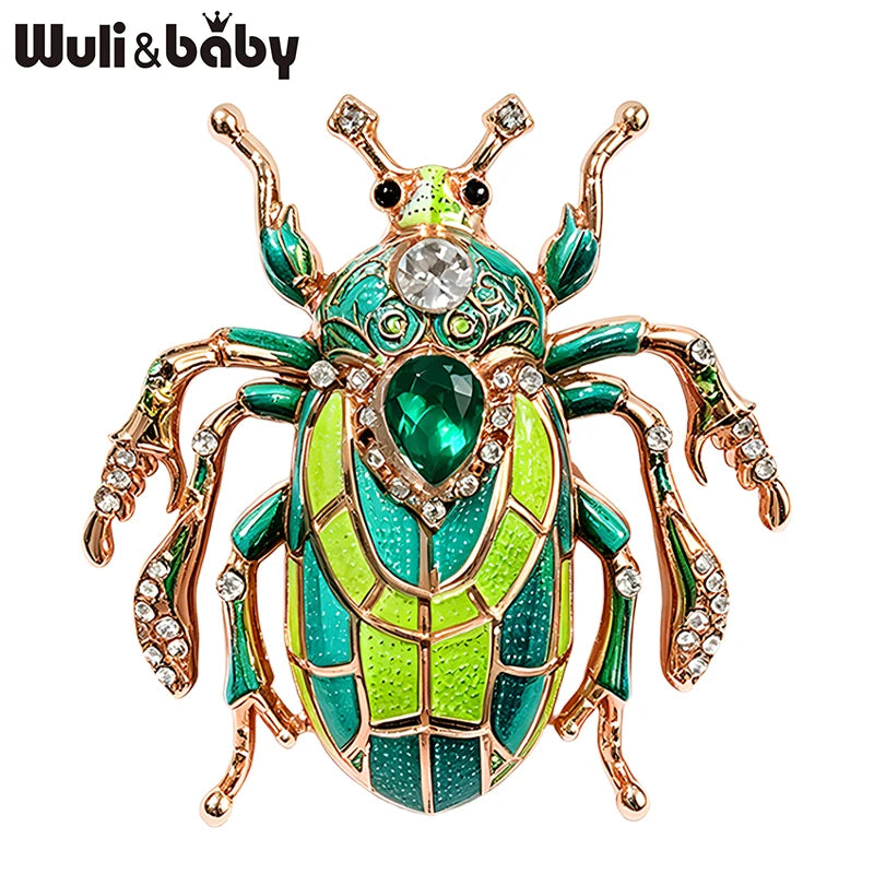 PENDRA Lucky Scarab Brooch