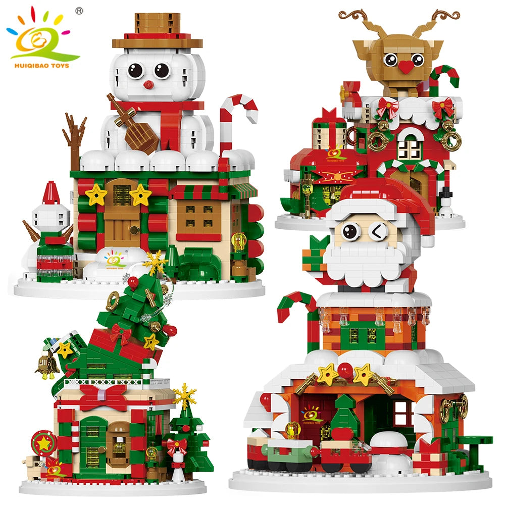 PENDRA Elk Deer Santa Building Set