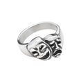 PENDRA CrySmile Stainless Steel Cry and Smile Ring