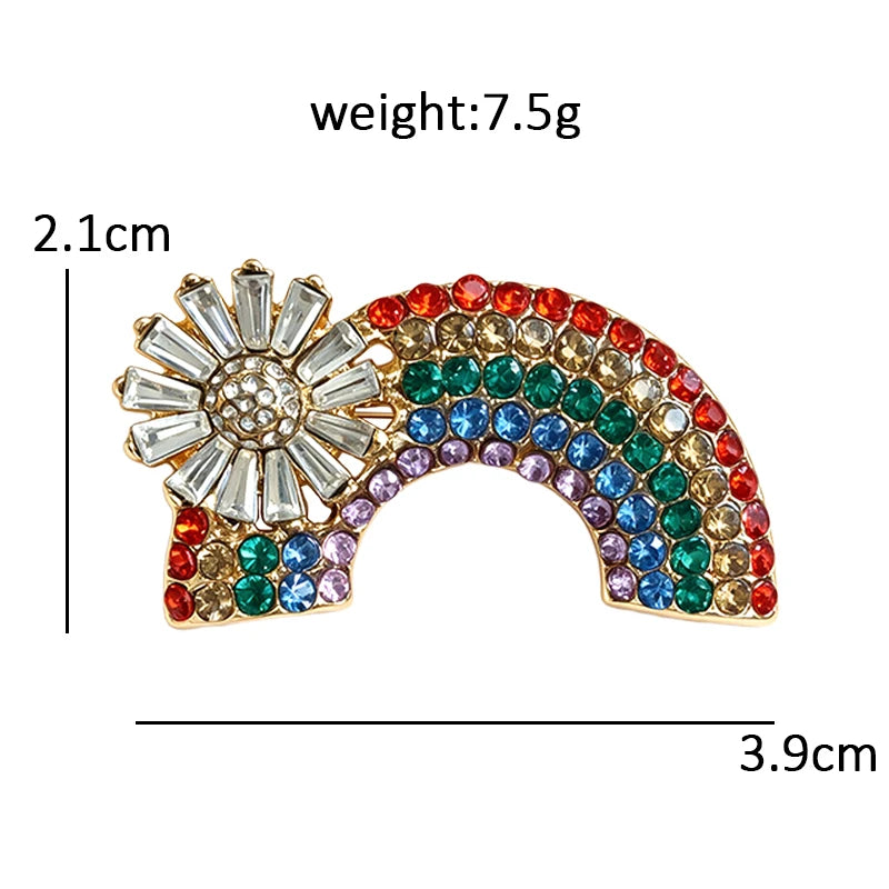 PENDRA Rainbelle Cute Rainbow Brooch