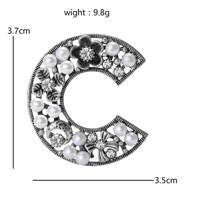 PENDRA Clovera Clover Flower Brooch