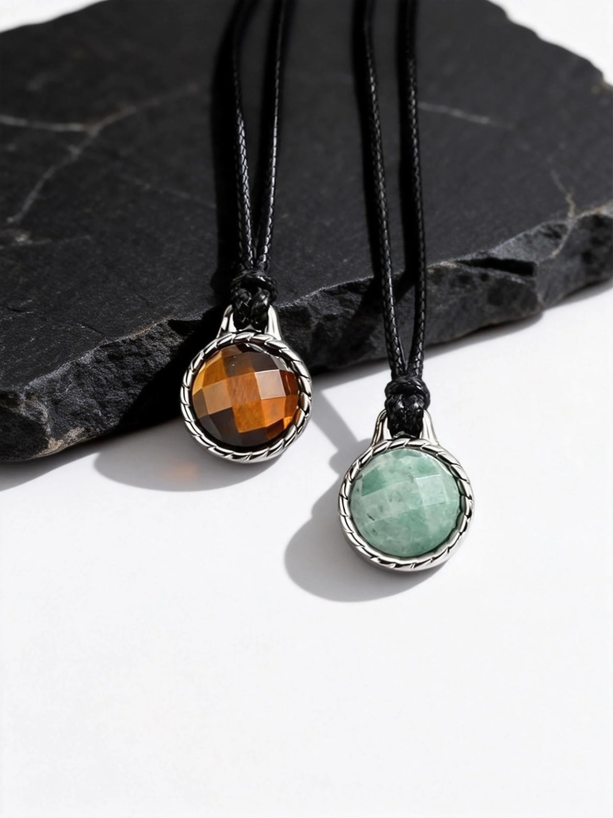 PENDRA Tiger Stone Pendant Necklace