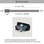PENDRA Velaellea Leather Skull Gothic Belt