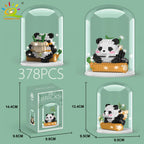 PENDRA Cute Panda Micro Building Set
