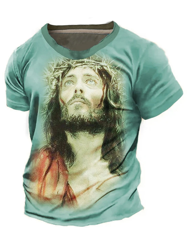 St. Joseph Tee "Ora Et Labora" Latin For "pray And Work" Men's Short Sleeve Tee Catholic T Shirts For Men Men's Casual T-shirt