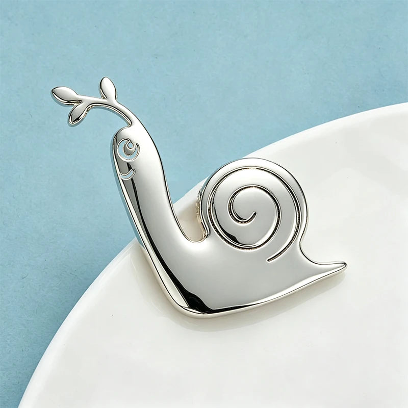 PENDRA Snail Stainless Steel Animal Brooch