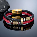 PENDRA Rune Adjustable Leather Bracelet