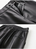 PENDRA Waist Straight Leg Elastic Pants