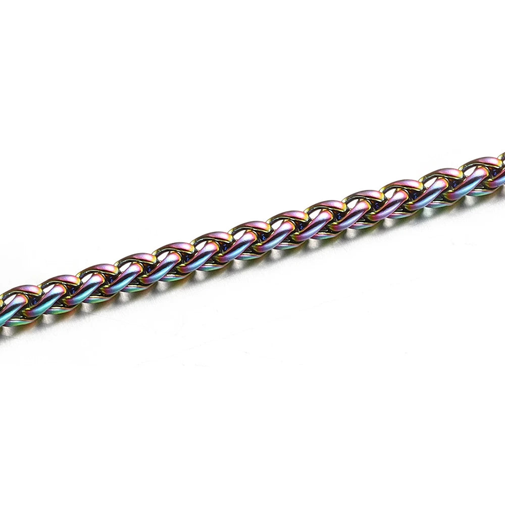 PENDRA Keelchain Minimalist 3mm Stainless Steel Chain Necklace