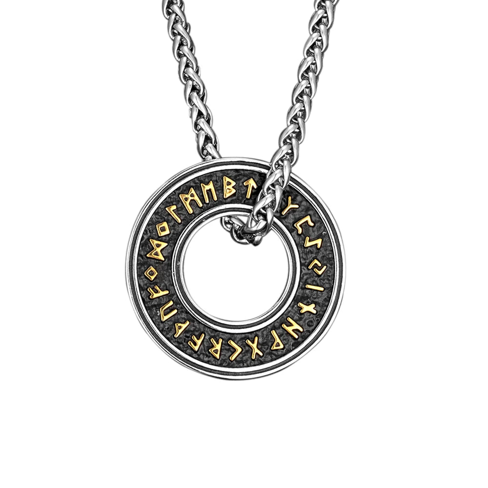 PENDRA Rune Gold Futhark Necklace