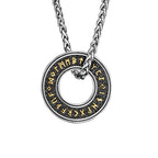 PENDRA Rune Gold Futhark Necklace
