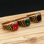 PENDRA Valknot Nordic Viking Knot Rune Ring