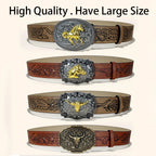 PENDRA Fayeine Leather Western Luxury Belt