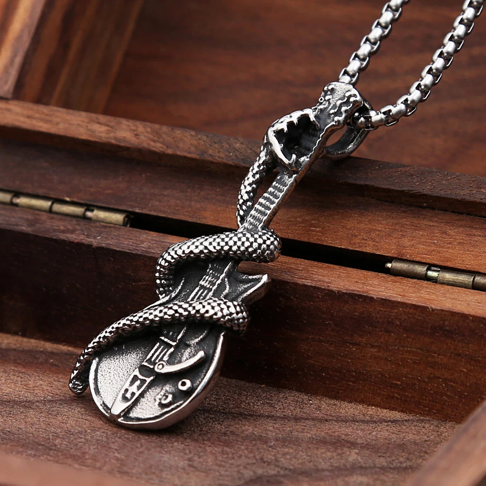 PENDRA Guitarsnake Creative Guitar Snake Pendant