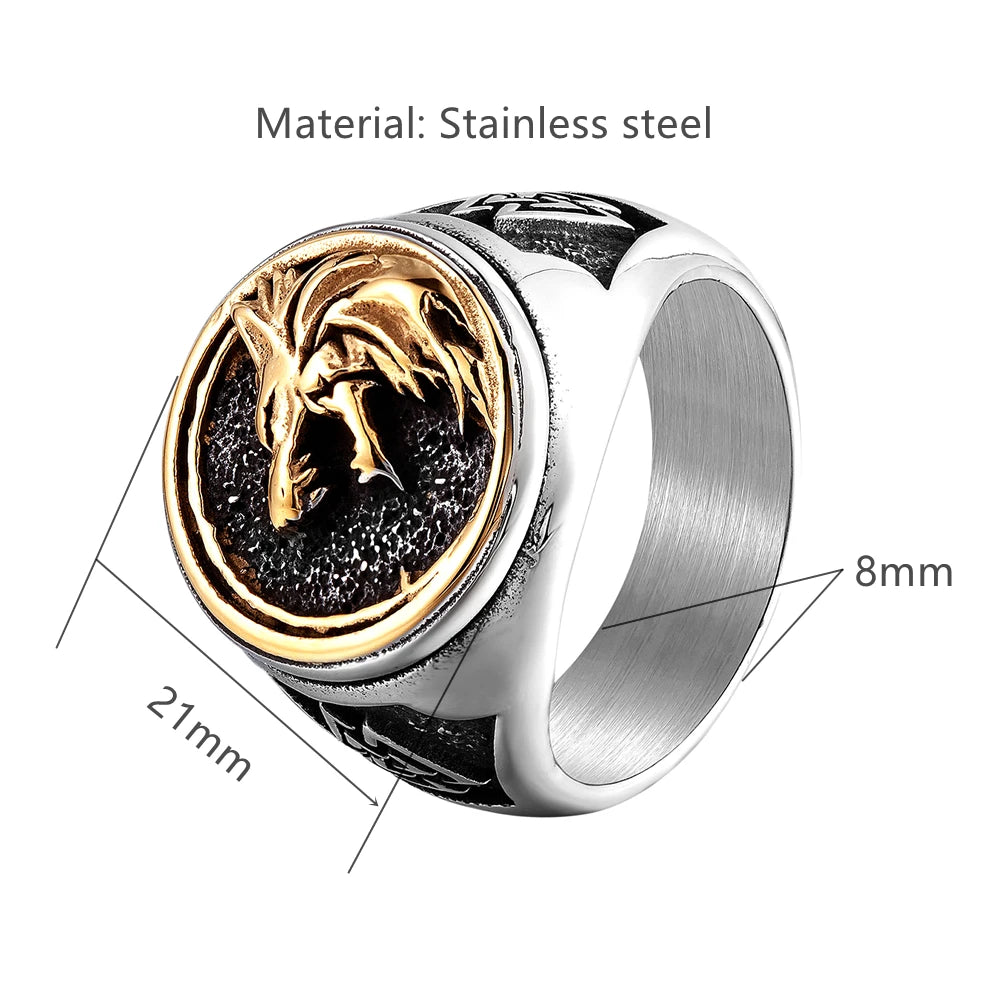 PENDRA Wolf Gold Ring