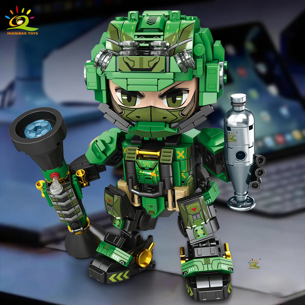PENDRA Military Mecha Swat Building Set
