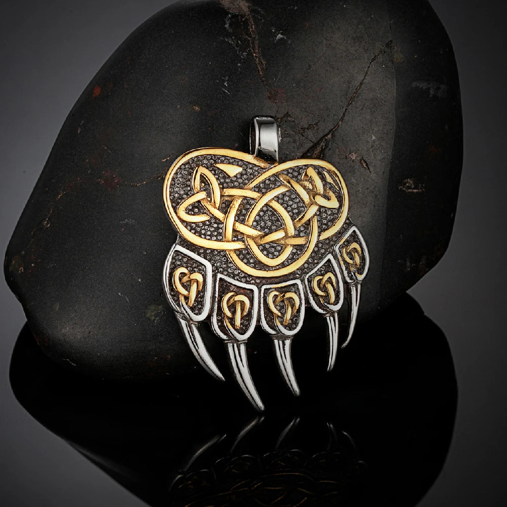PENDRA Bear Claw Norse Necklace