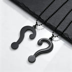 PENDRA Black Question Pendant Necklace