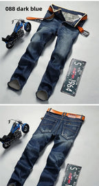 PENDRA Denim Straight Dark Pants