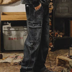 PENDRA Washed Straight Tooling Pants
