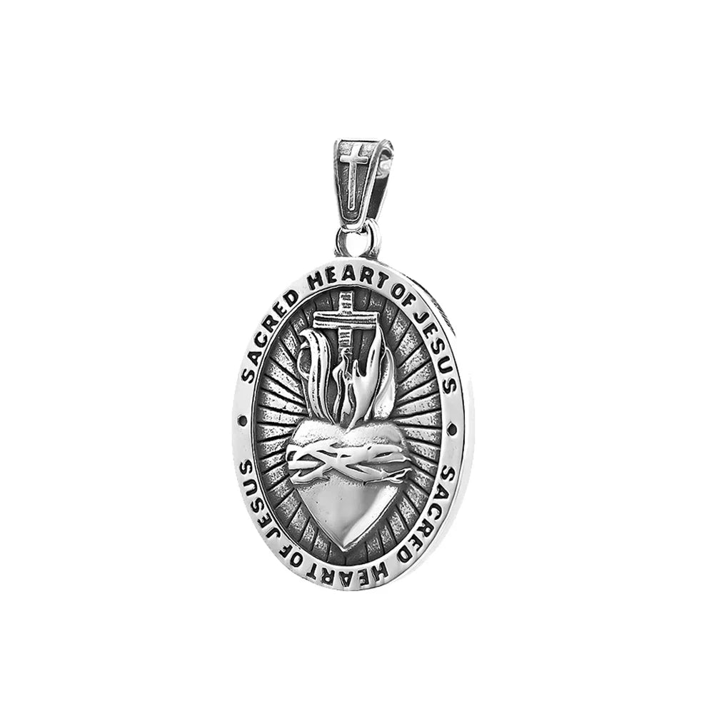 PENDRA Sacredheart Jesus Sacred Heart Pendant Necklace